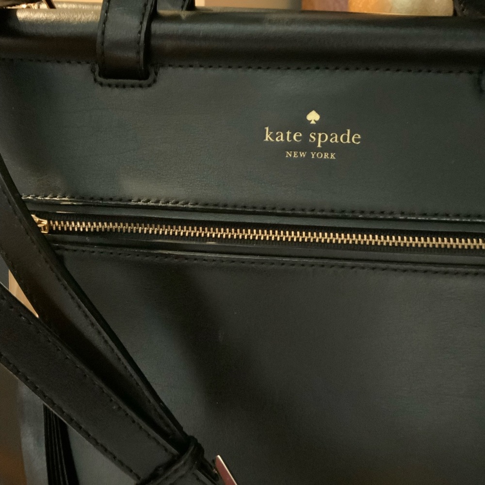 Kate Spade New York Bag Shoulder Strap Black Leather Purse Handbag G20 - Picture 2 of 10
